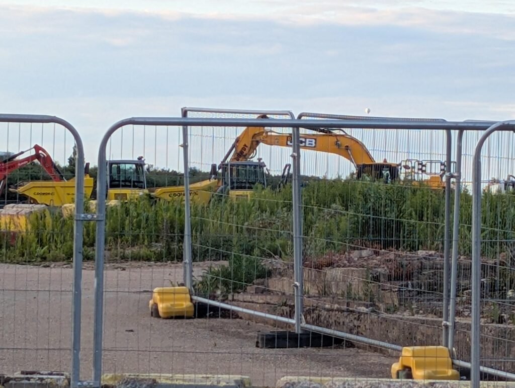 Construction Site for Universal Studios at Kempston Hardwick.